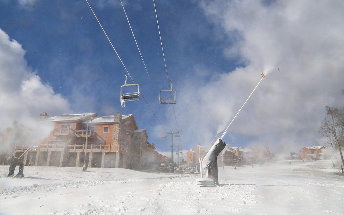 Snowmaking begins for the 2018-19 winter season